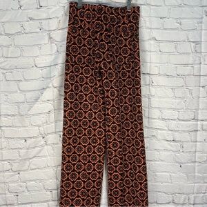 Anthropologie pants. Orange & Black, size 0 tall